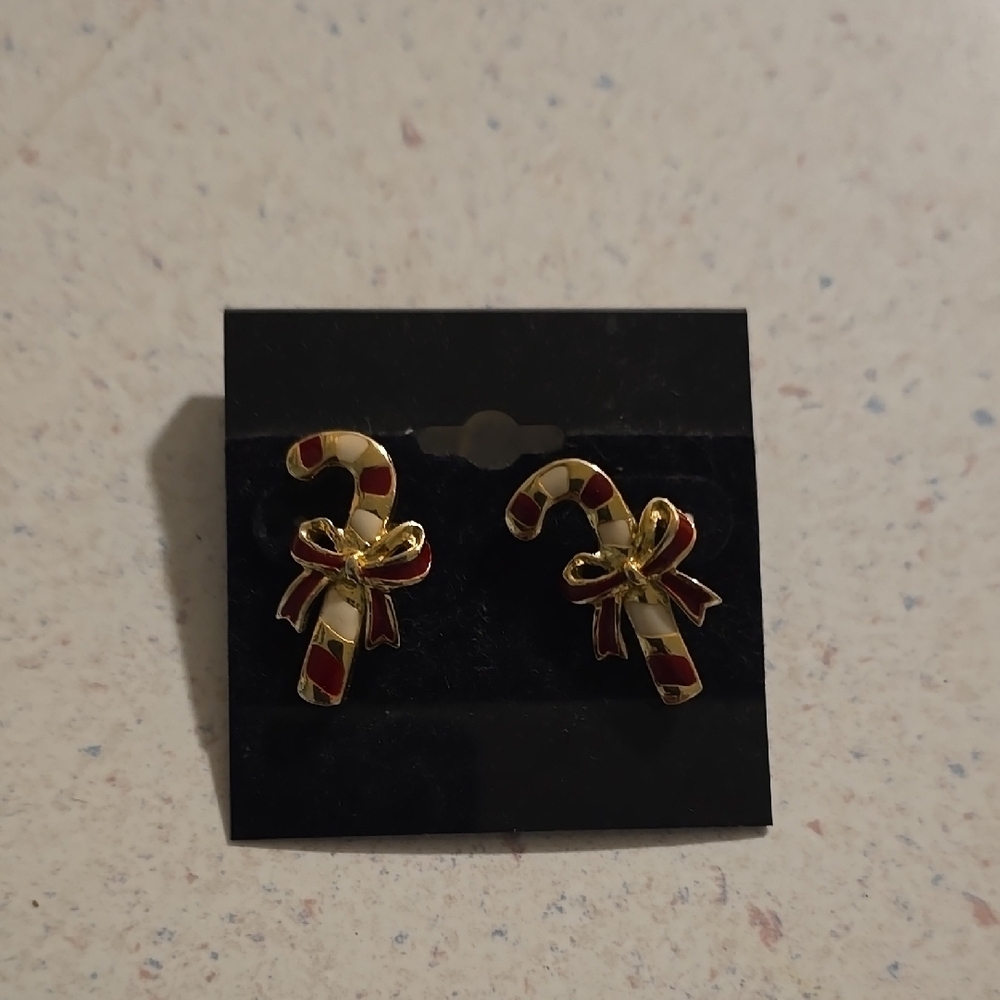 Christmas Candy Cane Earrings